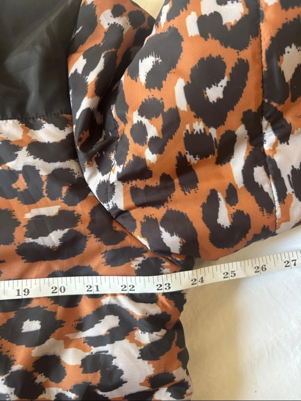 Daisy Street Leopard Print Puffer Jacket, Brown, 10 - Picture 7 of 8